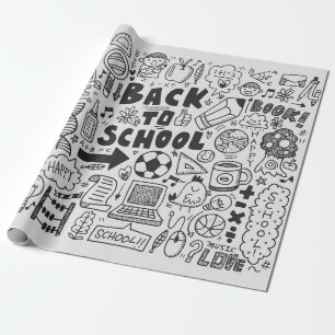 Handdra doodle-skolan inslag presentpapper