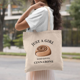 Handdragen Bara en tjej som kärlek cinnabons Tygkasse