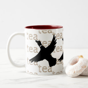 Handdragen Bird Tea Anka Två-Tonad Mugg