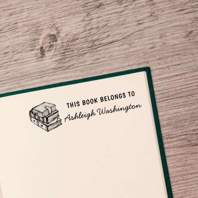 Handdragen Bokar Anpassningsbar i Bok-Tillhören ti Stämpel (Skapare uppladdad)