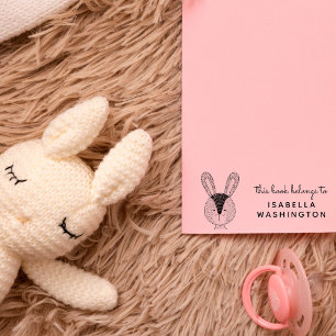 Handdragen bunny Tillhören i Bok till eget namn Stämpel