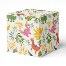 Handdragen Dinosaur-färgad Födelsedagsfest för Vil