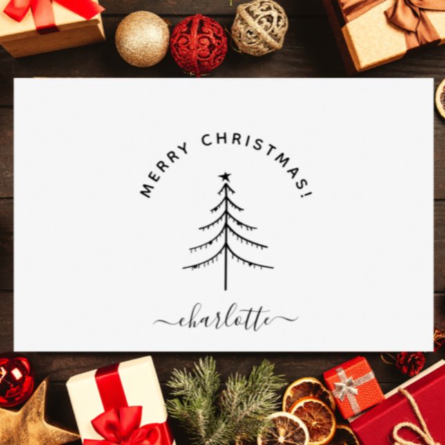 Handdragen Elegant God jul Helgdag Stämpel (Skapare uppladdad)