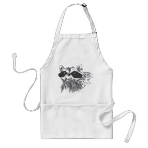 Handdragen Forest Animal Wildlife Raccoon Förkläde