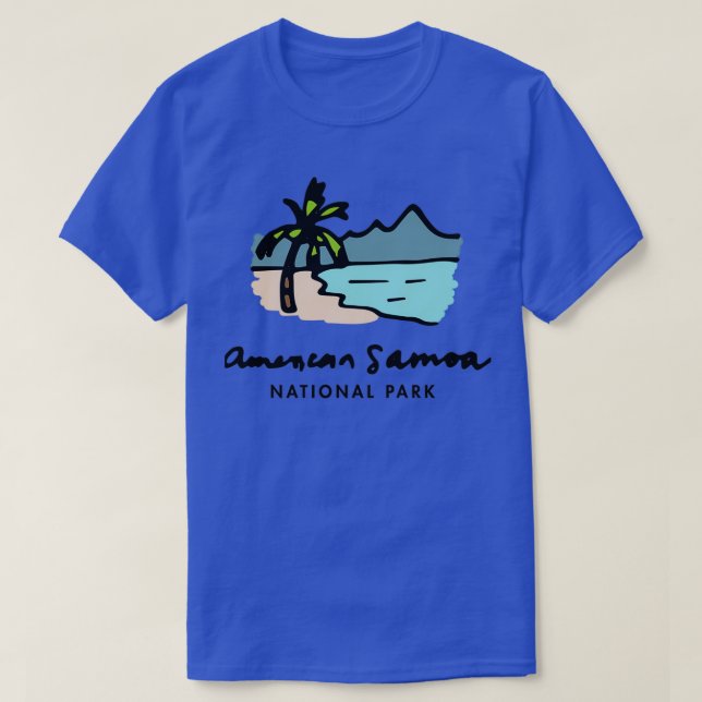 Handdragen från den amerikanska nationalparken Sam T Shirt (Design framsida)