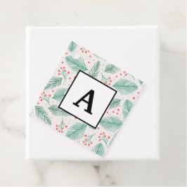 Handdragen jul Gräs Grenar Grönt Red White Gåvor Etiketter