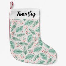 Handdragen jul Gräs Grenar Grönt Red White