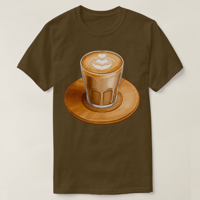 Handdragen kaffe T T Shirt (Design framsida)