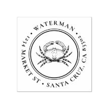 Handdragen krabba | Rund Nautisk Returadress