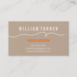 HANDDRAGEN LINJE, enkelt trendig Visitkort