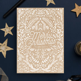 Handdragen Papper, ej foto, julklapp Julkort