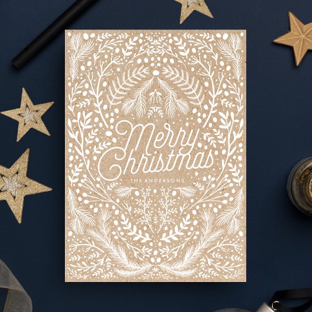 Handdragen Papper, ej foto, julklapp Julkort (Skapare uppladdad)