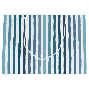 Handdragen rand i havsininspirerad blå nyans