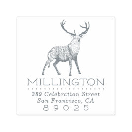 Handdragen renfamiljens Returadress i Namn Självfärgande Stämpel