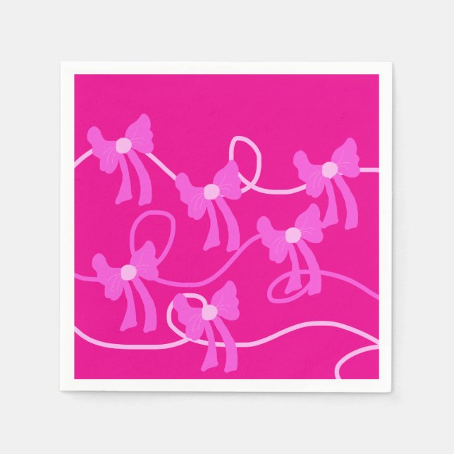 Handdragen Rosa Gult Älskare Pappersservett (Framsidan)