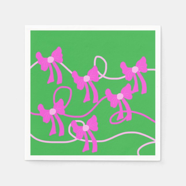 Handdragen Rosa Gult Älskare Pappersservett (Framsidan)