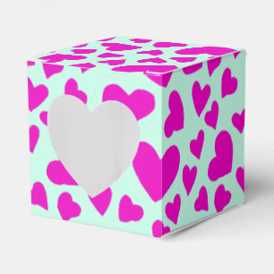 Handdragen Rosa Heart Valentine Gift Presentaskar