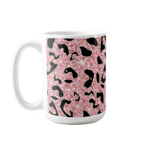 Handdragen Sömlös vattenfärgsleopard avtryck