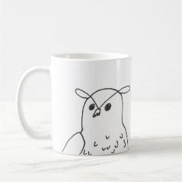 Handdragen Uggla Kaffemugg