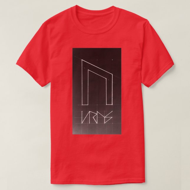 Handdragen Uruz Strength Rune T Shirt (Design framsida)