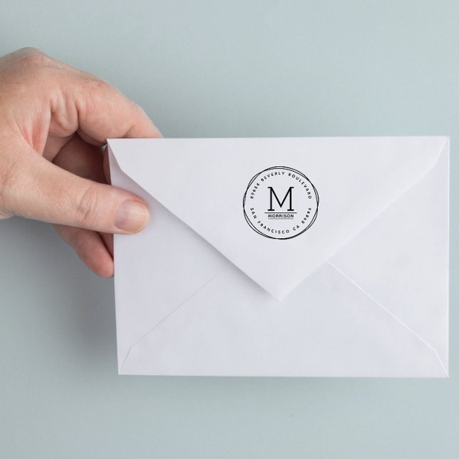 Handdragna cirklar | Anpassningsbar Inledande Retu Stämpel (Skapare uppladdad)