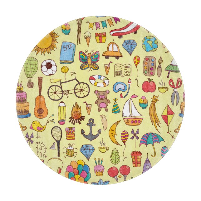 Handdragna doodlar: vintage mönster. (Framsidan)