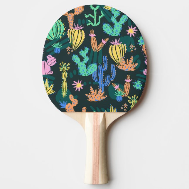 Handdragna kaktus: Skandinaviska sömlösa. Pingisracket (Framsidan)