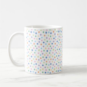 Handdragna konfetti-punkter Modern Mönster-kaffe Kaffemugg