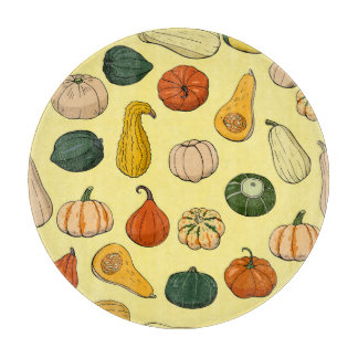 Handdragna squash, sömlösa vegetabiliska mönster.