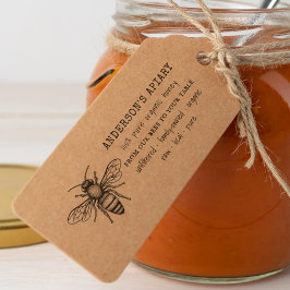 Handdränkt Bumblebee Pure Organic Honung Frimärke Stämpel