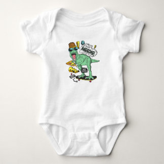 Handdränkt cute Dinosaur Baby Jersey Bodykostym T Shirt