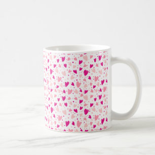 Handdränkt hjärta Mönster Kaffemugg