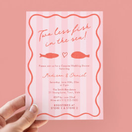 Handdränkt två mindre fiskar i sjöslussen Par Inbjudningar