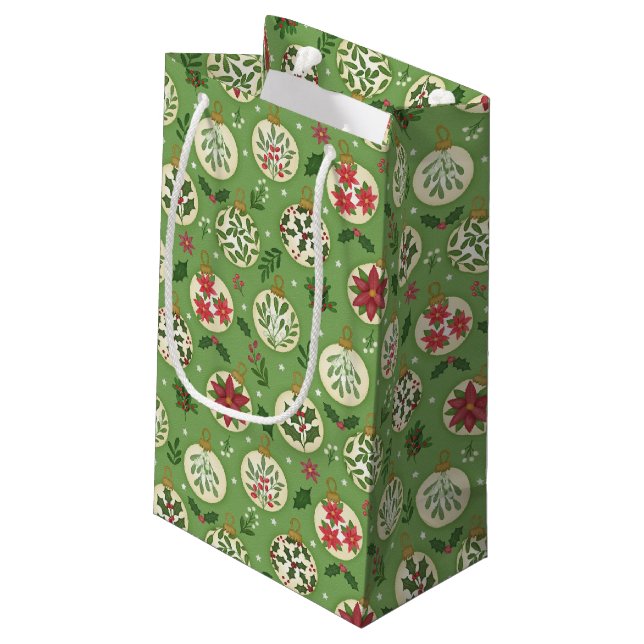 HandDrawn Christmas Ornament Gift Bag (Baksidan Vinklad)