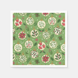 HandDrawn Christmas Ornament Napkins Pappersservett
