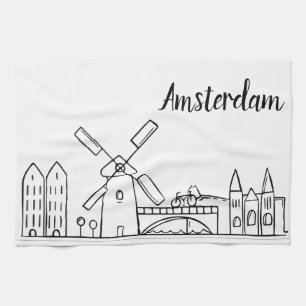 Handduk för Amsterdam kökmaträtt Kökshandduk