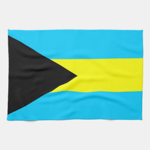 handduk för bahamas landflagga kökshandduk