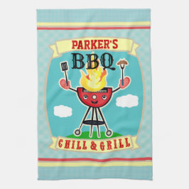 Handduk för BBQ för grillfest för Kökshandduk