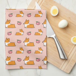 Handduk för CorgipersikaSploot Tea Kökshandduk
