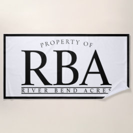 Handduk för efternamn för PERSONLIGSTRANDHANDDUK |