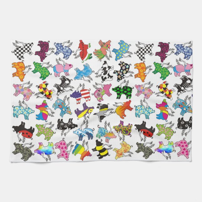 Handduk för flyggrismaträtt kökshandduk (Horisontell)