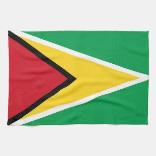 handduk för guyana landflagga kökshandduk