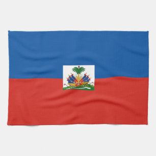 handduk för haiti landflagga kökshandduk