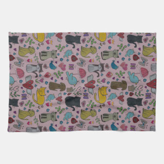 Handduk för kärlekhusdjurmaträtt kökshandduk