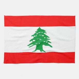 handduk för lebanon landflagga kökshandduk