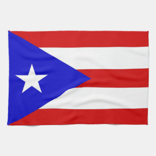 handduk för Puerto Rico landflagga Kökshandduk