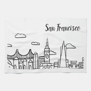 Handduk för San Francisco kökmaträtt Kökshandduk