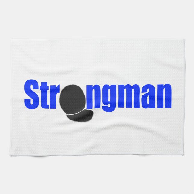 Handduk för Strongmanhalsattack Kökshandduk (Horisontell)