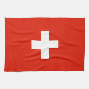 handduk för switzerland schweizisk landflagga kökshandduk