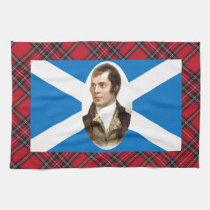 Handduk för Tea för Tartan för flagga för Robe Kökshandduk